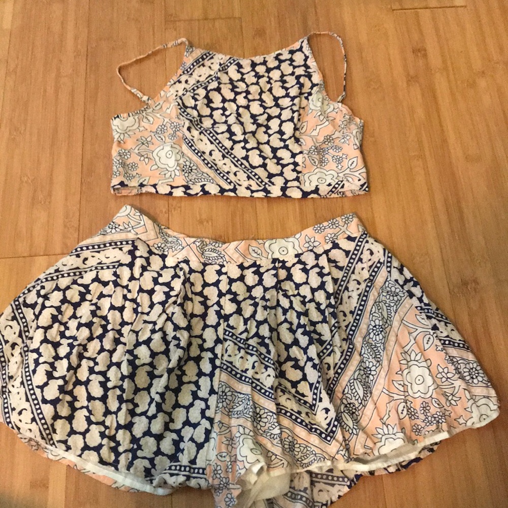 Matching summer short and tank top set